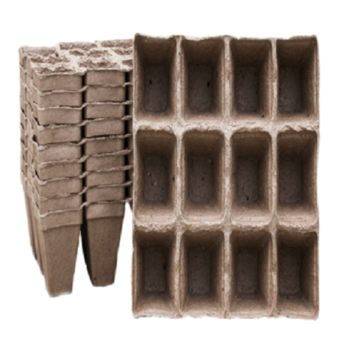 ОАО «Зеленоборское»: горшочки торфяные полые для выращивания рассады квадратные Т-12 и Т-11