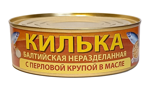 Компания «Браславрыба»: килька балтийская неразделанная с перловой крупой в масле